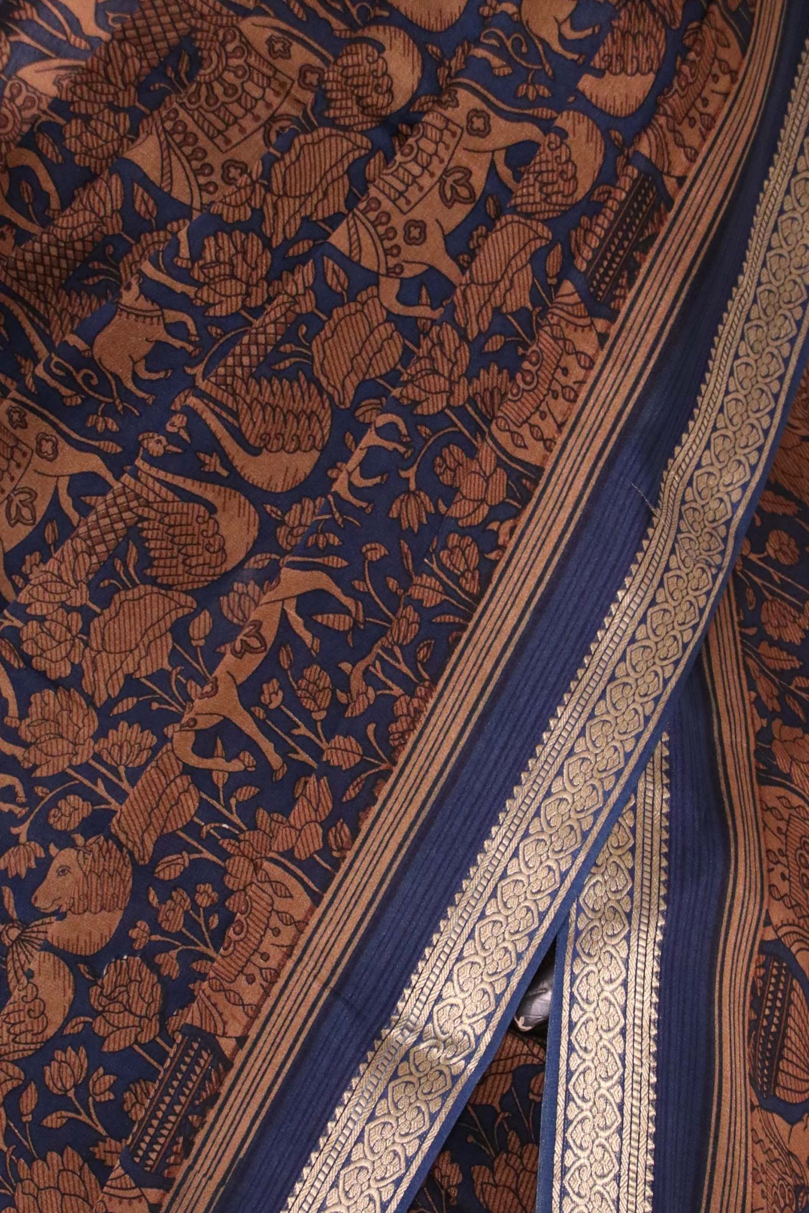 Pure Floral Zari Crepe Silk Saree AL206163